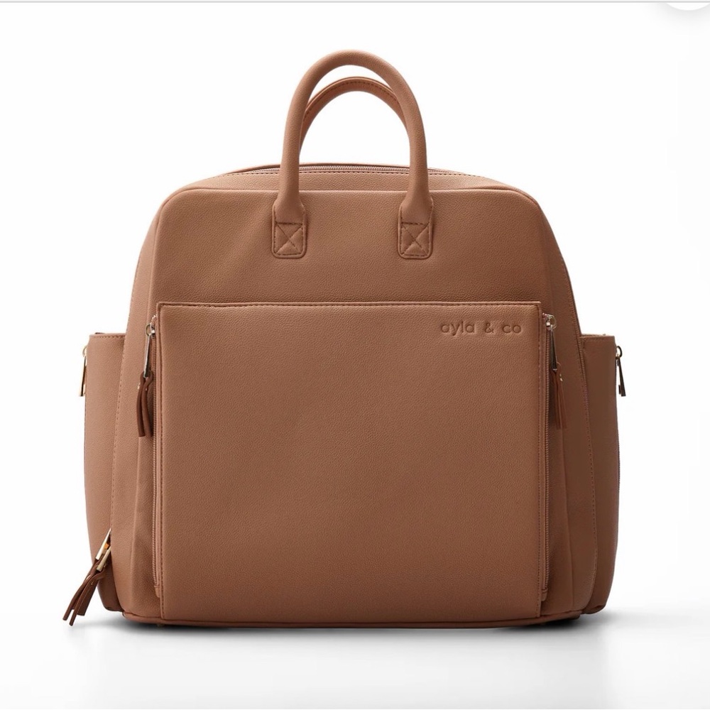 Removable-Liner Tan Women’s Backpack Tote